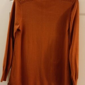 Rafaella Women's Sweater in Rust Orange